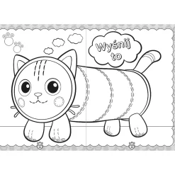 Książka aktywizująca Koci Domek Gabi, Wyjątkowa kolorowanka