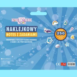 Książka aktywizująca Koci Domek Gabi. Naklejkowy notes z zadaniami