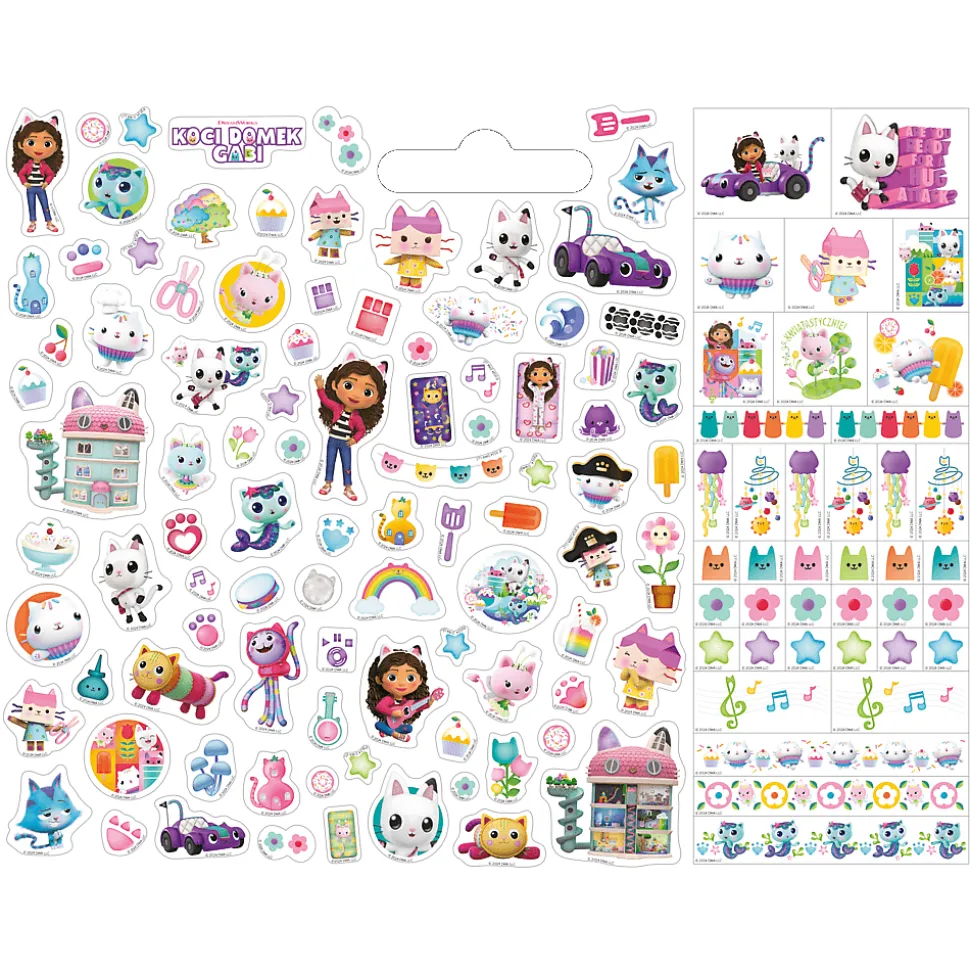 Książka aktywizująca Koci Domek Gabi. Naklejkowy notes z zadaniami