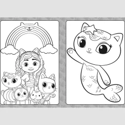 Książka aktywizująca Koci Domek Gabi. Mega KOTkolorowanka