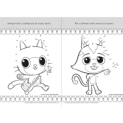 Książka aktywizująca Koci Domek Gabi, Połącz kropki