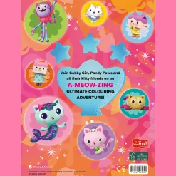 Książka aktywizująca Koci Domek Gabbi, kolorowanka