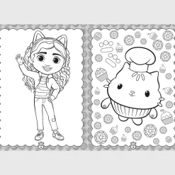 Książka aktywizująca Koci Domek Gabbi, kolorowanka