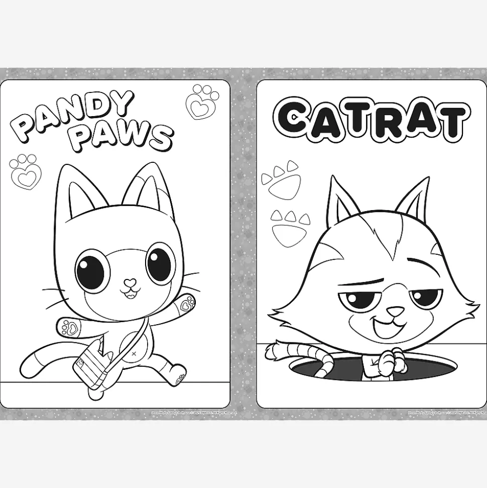 Książka aktywizująca Koci Domek Gabbi, kolorowanka