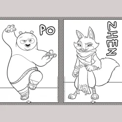 Książka aktywizująca Kung Fu Panda, kolorowanka
