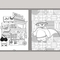 Książka aktywizująca Kung Fu Panda, kolorowanka