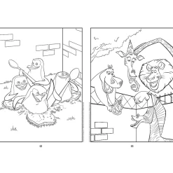 Książka aktywizująca Madagaskar, kolorowanka