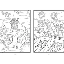 Książka aktywizująca Madagaskar, kolorowanka