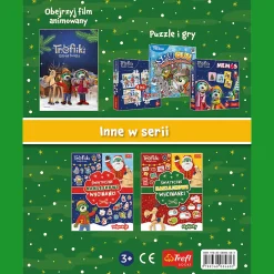 Książka aktywizująca Rodzina Treflików: Trefliki Ratują Święta. Wycinanki naklejkowe. Zwierzęta