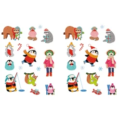 Książka aktywizująca Rodzina Treflików: Trefliki Ratują Święta. Wycinanki naklejkowe. Dekoracje