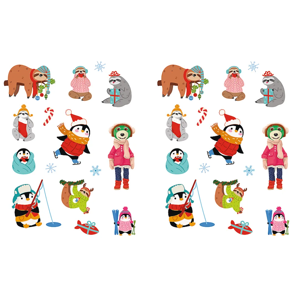 Książka aktywizująca Rodzina Treflików: Trefliki Ratują Święta. Wycinanki naklejkowe. Dekoracje