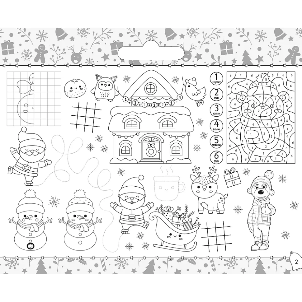 Książka aktywizująca Rodzina Treflików: Trefliki Ratują Święta. Świąteczny giga notes z naklejkami