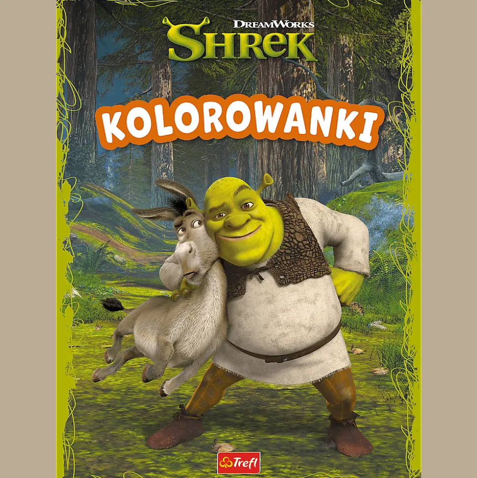 Książka aktywizująca Shrek, kolorowanki