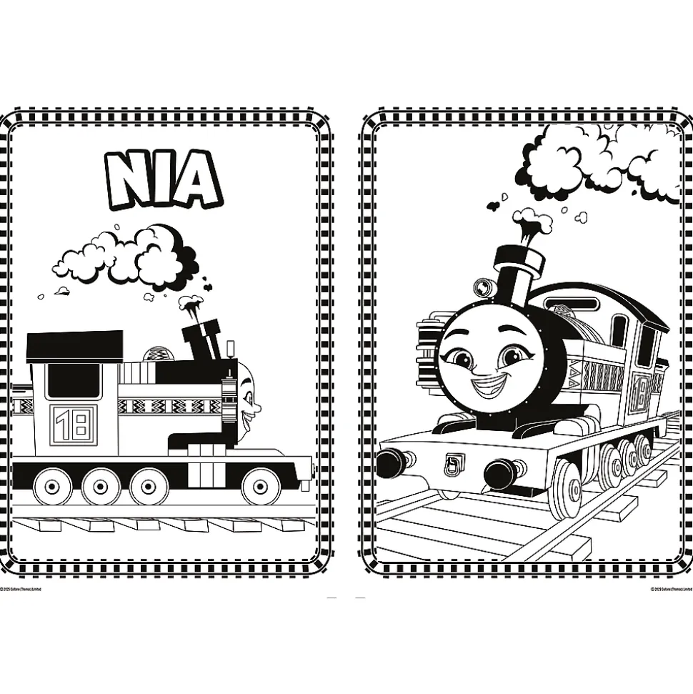 Książka aktywizująca Tomek i przyjaciele, mega kolorowanka