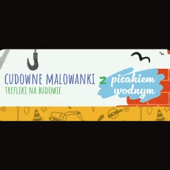 Książka aktywizująca Trefliki na budowie. Cudowne malowanki z pisakiem wodnym