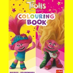 Książka aktywizująca Trolls, kolorowanka