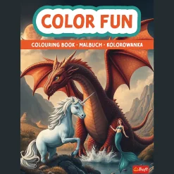 Książka aktywizująca Świat fantasy, kolorowanka
