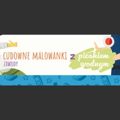 Książka aktywizująca Zawody. Cudowne malowanki z pisakiem wodnym