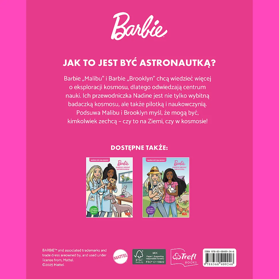 Książka Barbie, Możesz zostać astronautką