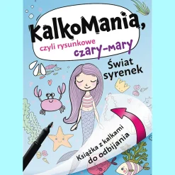 Książka dla dzieci Świat syrenek. Kalkomania