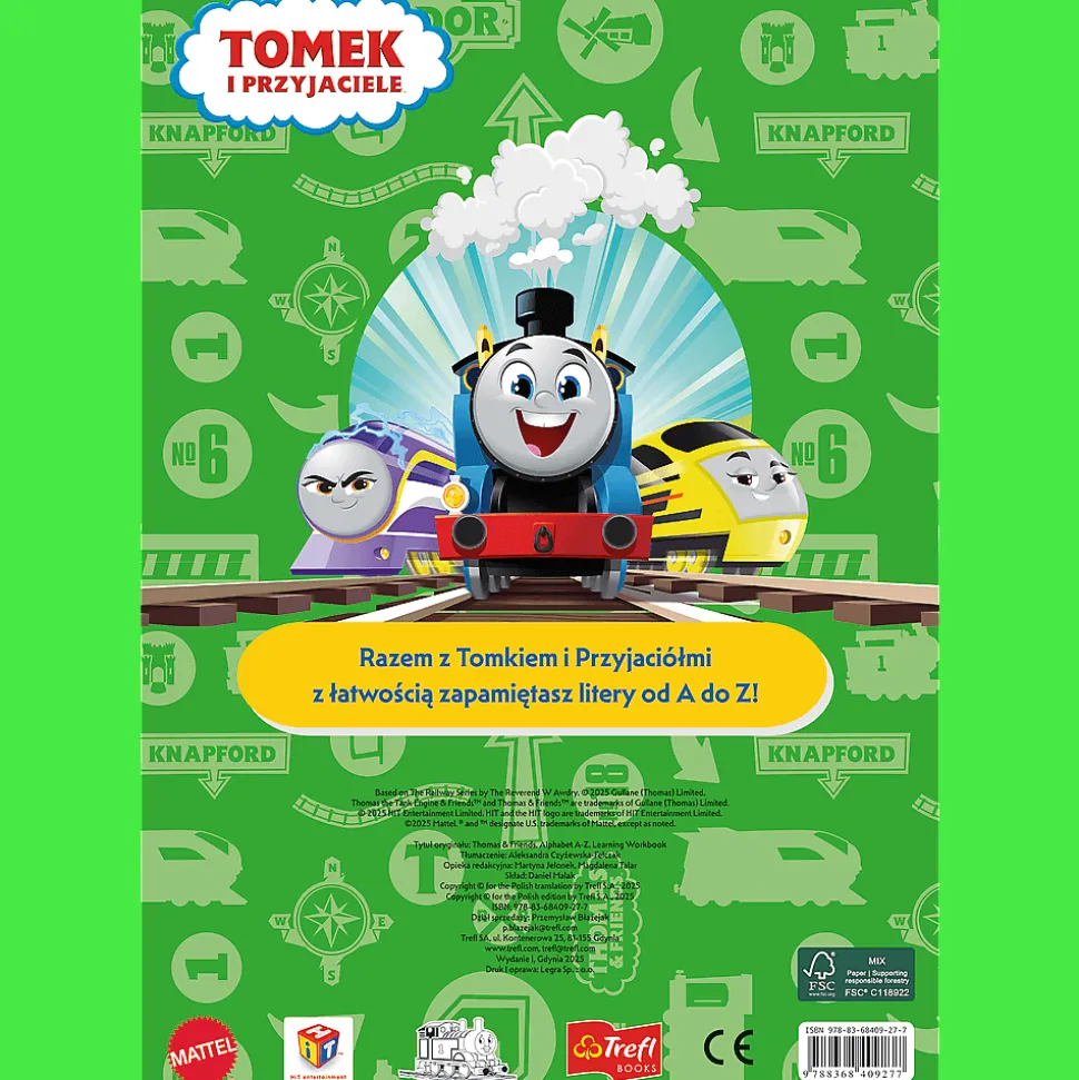 Książka Tomek i przyjaciele, Litery od A do Z
