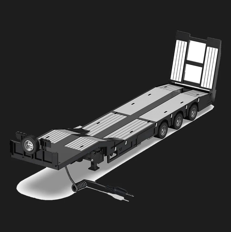 Naczepa niskopodwoziowa trzyosiowa