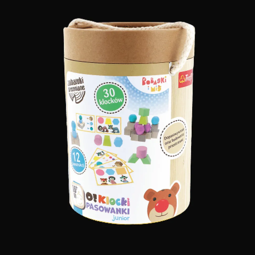 O!Klocki Pasowanki Junior - Bobaski i Miś