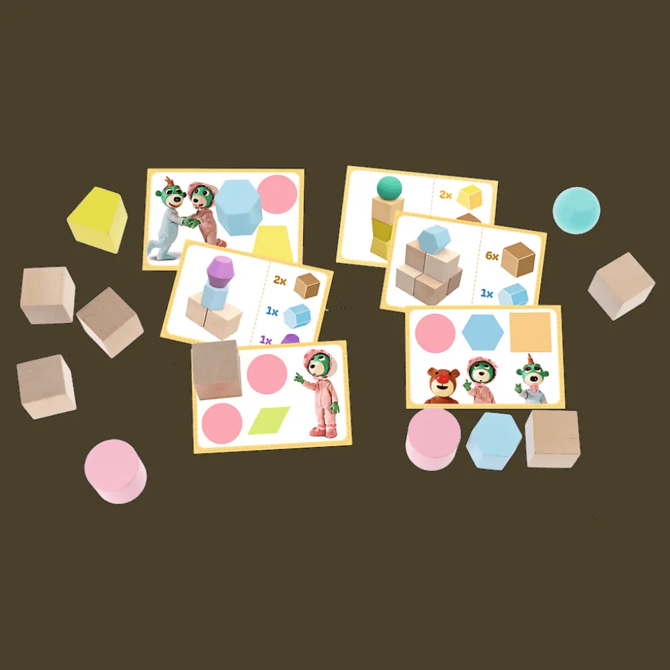 O!Klocki Pasowanki Junior - Bobaski i Miś