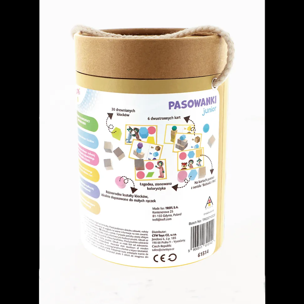 O!Klocki Pasowanki Junior - Bobaski i Miś