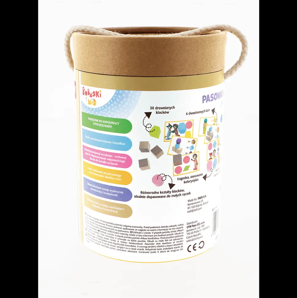 O!Klocki Pasowanki Junior - Bobaski i Miś