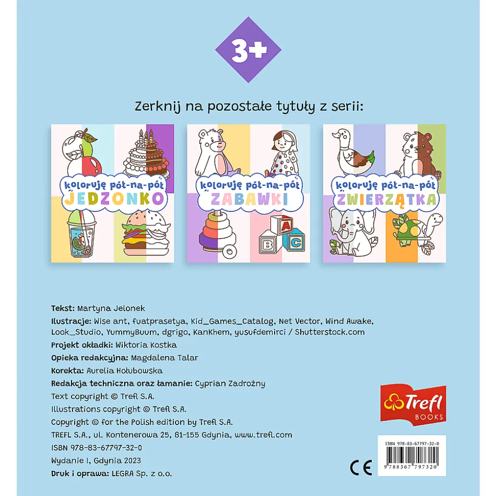 Pojazdy. Koloruję pół na pół