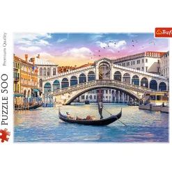 Puzzle 500 el. Most Rialto, Wenecja