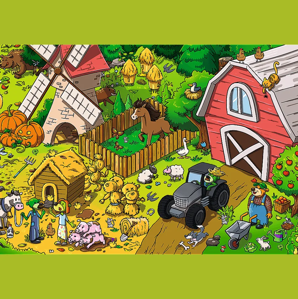 Puzzle 60 el. - Trefliki na farmie