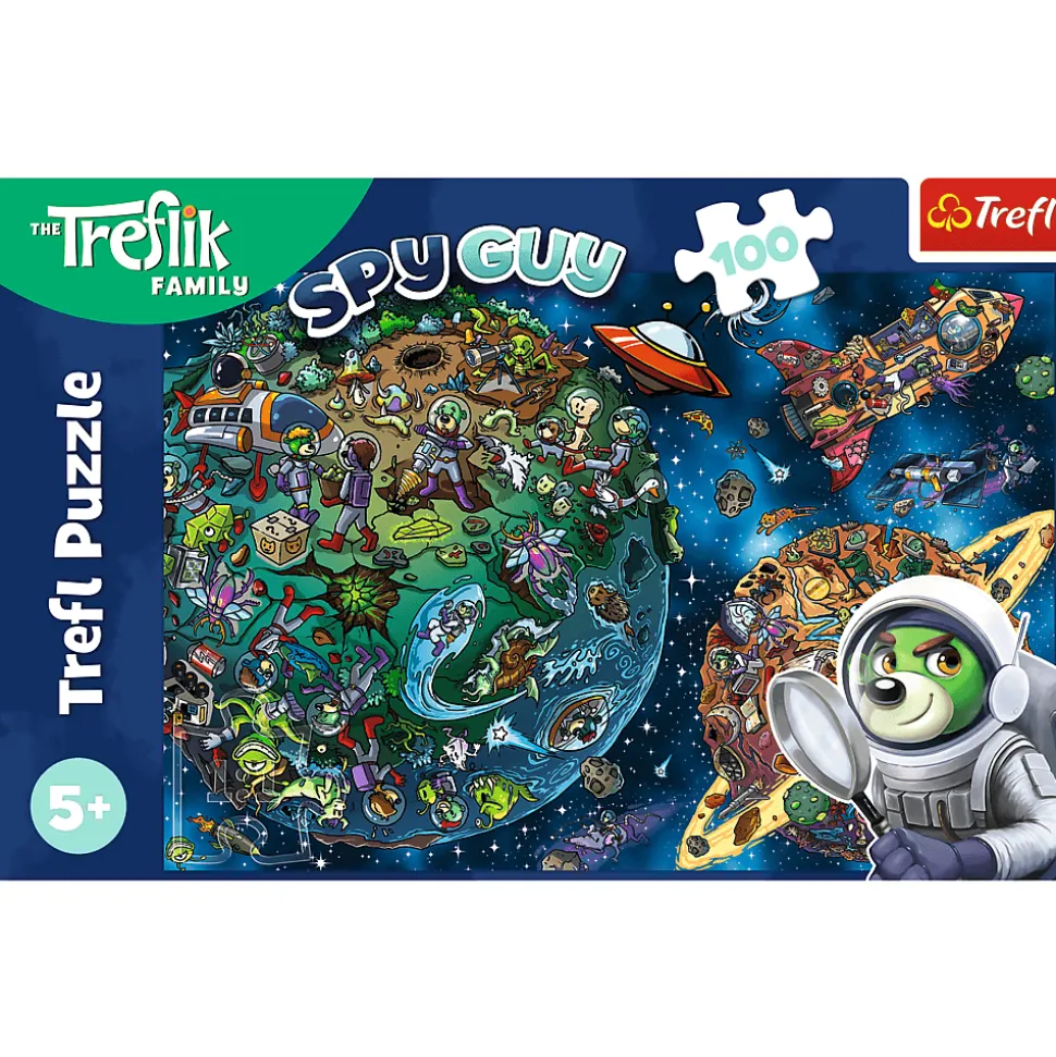 Puzzle 100 el. - Trefliki w Kosmosie, Rodzina Treflików