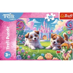 Puzzle 30 el. - Świat pełen uśmiechu - Rodzina Treflików