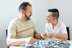 Puzzle 500 el. Żaglowiec na tle Chicago