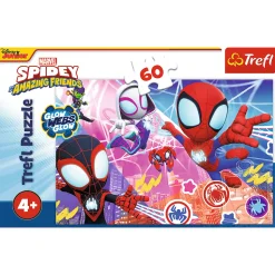 Puzzle 60 el. Bohaterska przygoda, Spidey