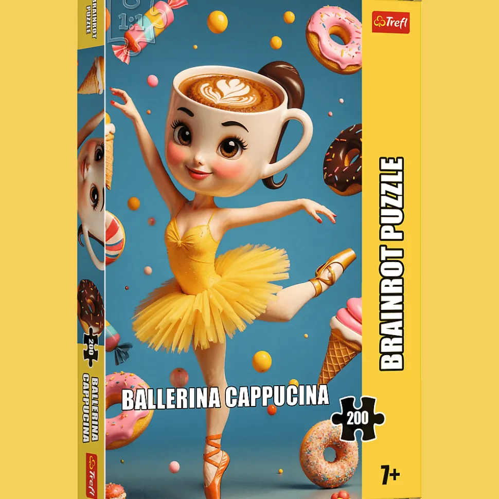 Puzzle 200 el. BrainRots, Ballerina Cappuccina