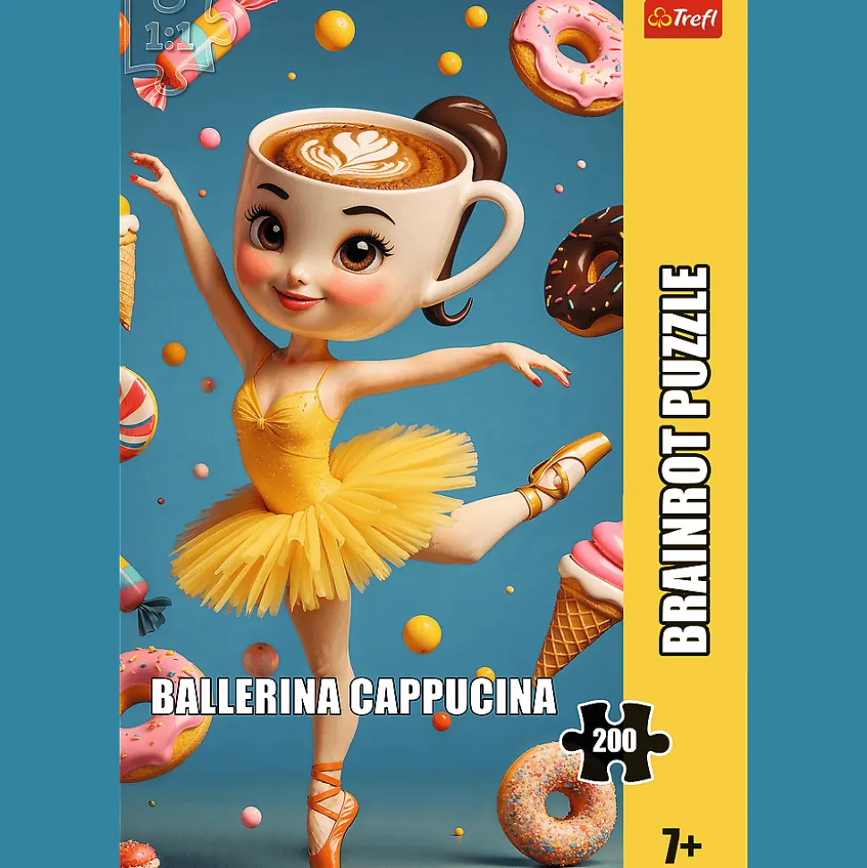 Puzzle 200 el. BrainRots, Ballerina Cappuccina