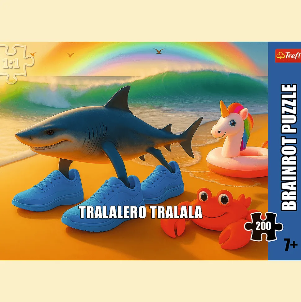 Puzzle 200 el. BrainRots, Tralalero Tralala