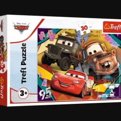 Puzzle 30 el. Cars Rozpędzone samochody