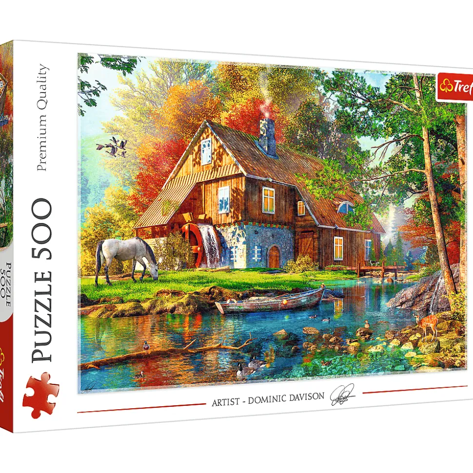 Puzzle 500 el. Chatka nad rzeką