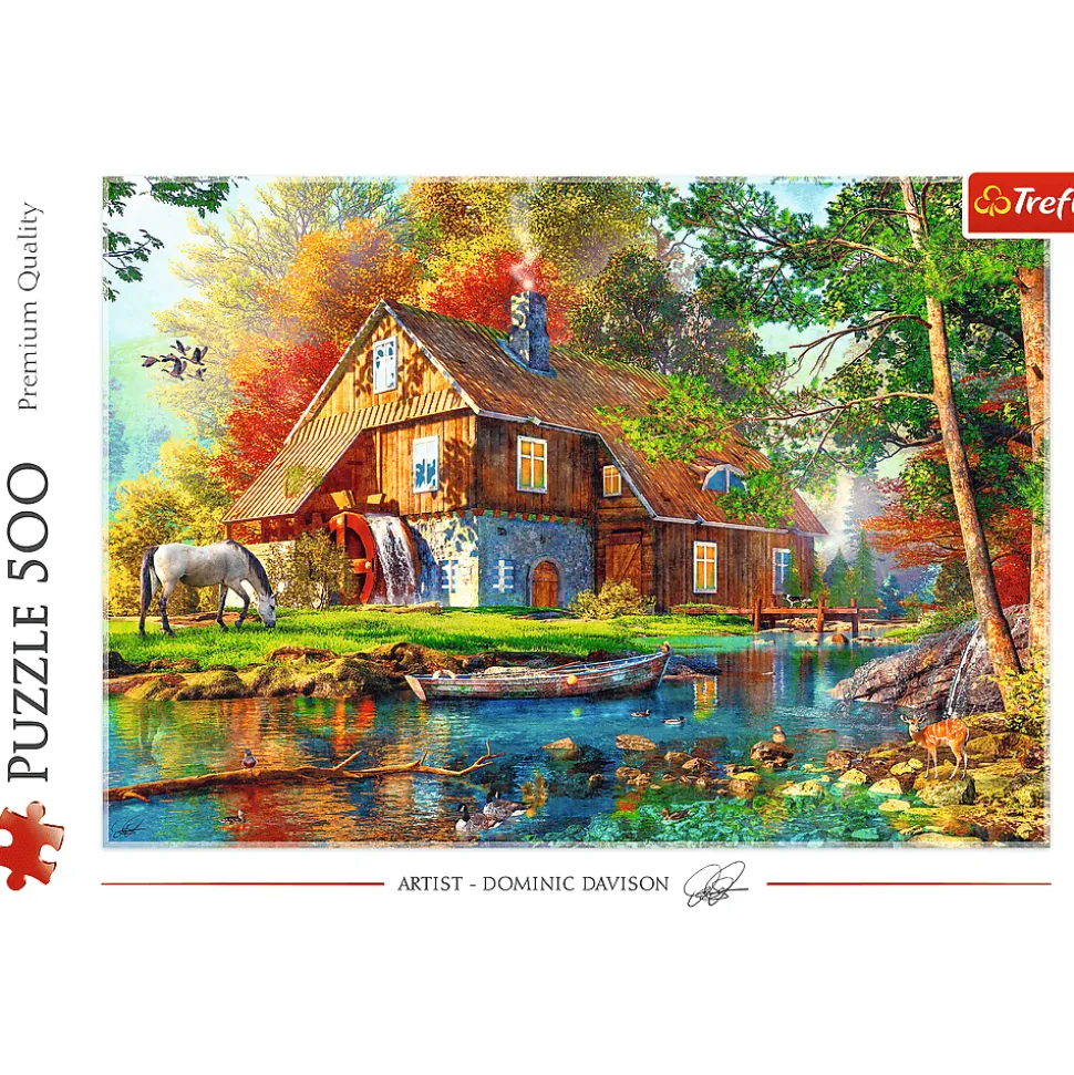 Puzzle 500 el. Chatka nad rzeką