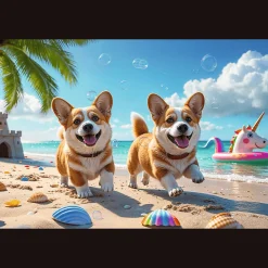 Puzzle 100 el. Corgi - piesek