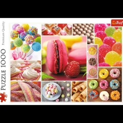 Puzzle 1000 el. Cukierki - kolaż
