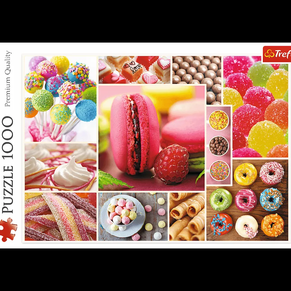 Puzzle 1000 el. Cukierki - kolaż