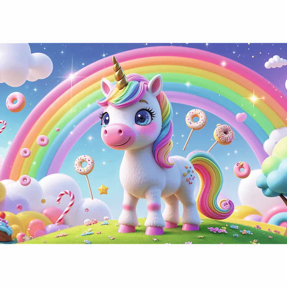 Puzzle 60 el. Cukierkowy świat