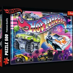 Puzzle 500 el. Hot Wheels, Lata 80-te