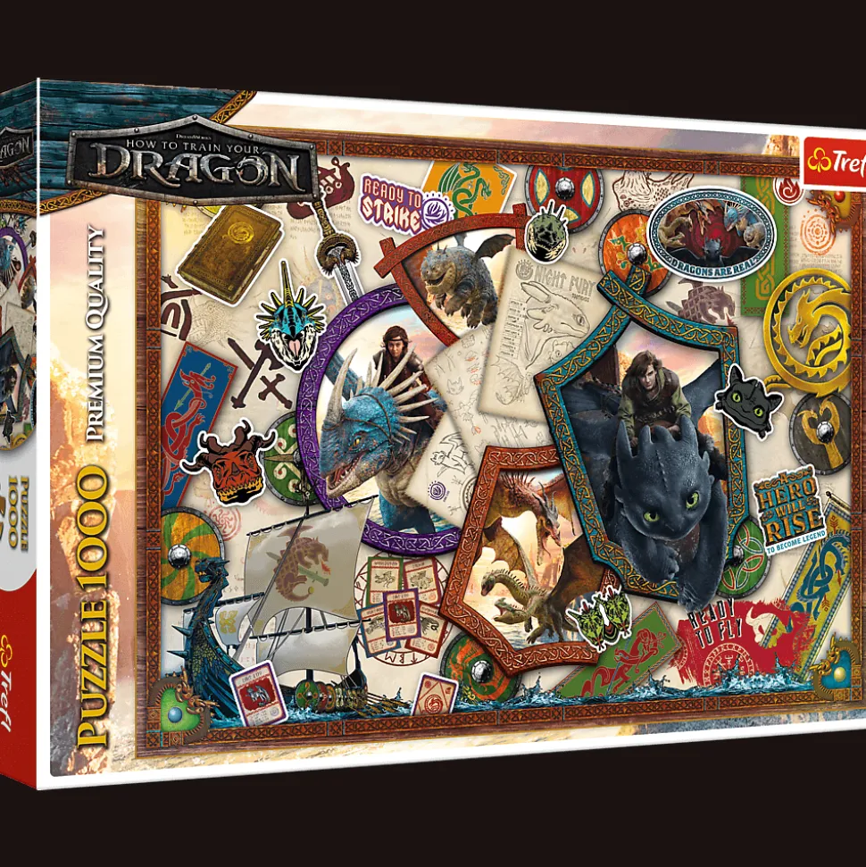 Puzzle 1000 el. Jak wytresować Smoka, Bohaterowie