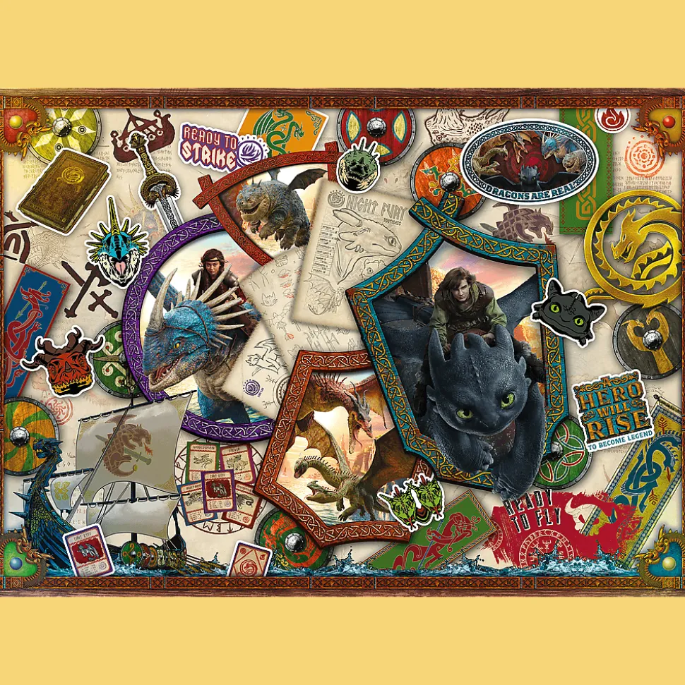 Puzzle 1000 el. Jak wytresować Smoka, Bohaterowie